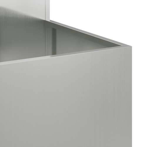 Vrtni saksija 100x100x60 cm Galvanizirani čelik Cijena