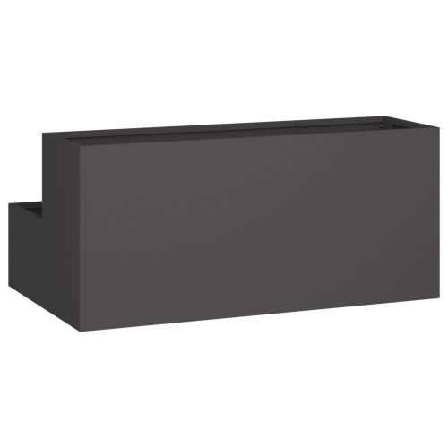 vrtna sadilica - 2-slojna crna čelik, 100x60x45 cm Cijena