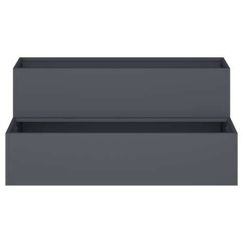 dvostruka sadilica 100x60x45 cm antracitna plastika Cijena