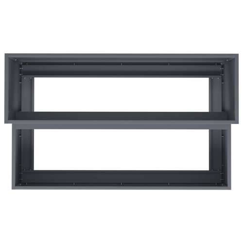 dvostruka sadilica 100x60x45 cm antracitna plastika Cijena