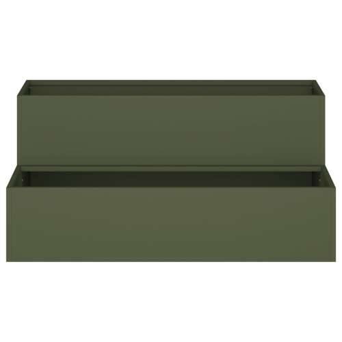 Vrtna Sadilica 2-Tier 100x60x45 cm Maslinasta Čelik Cijena