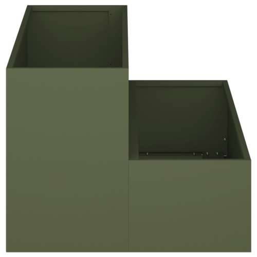 Vrtna Sadilica 2-Tier 100x60x45 cm Maslinasta Čelik Cijena