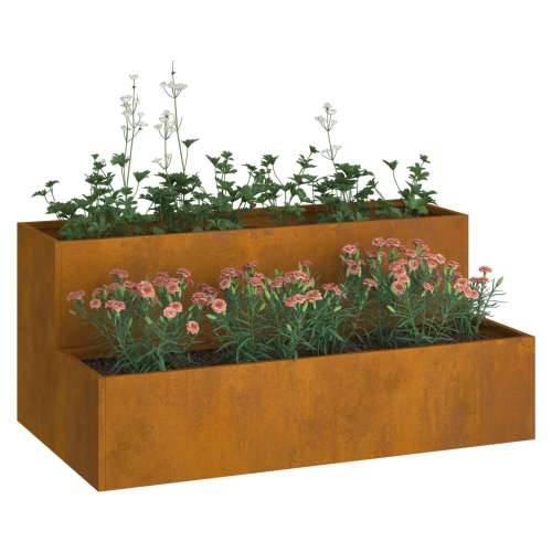 Vrtna Sadilica 2-Tier 100x60x45 cm Čelik Otpornik na Vreme Cijena