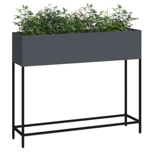 Povišeni vrtni saksija 100x26x82 cm Antracit Čelik Cijena