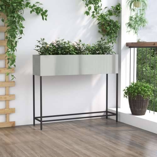Povišeni vrtni saksija 100x26x82 cm Galvanizirani čelik Cijena