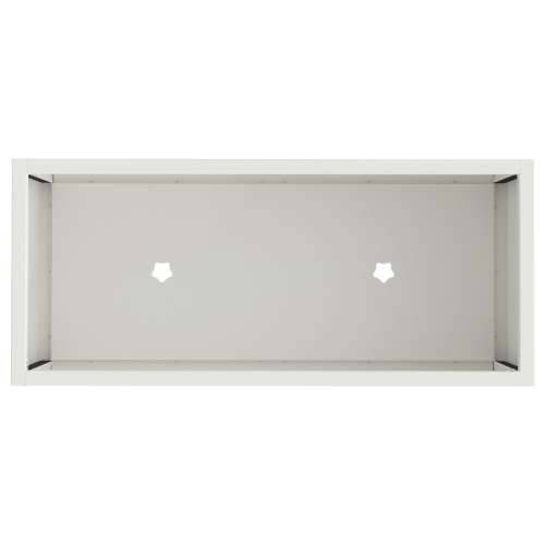 Povišeni vrtni gredica 60x26x45 cm Bijeli čelik Cijena
