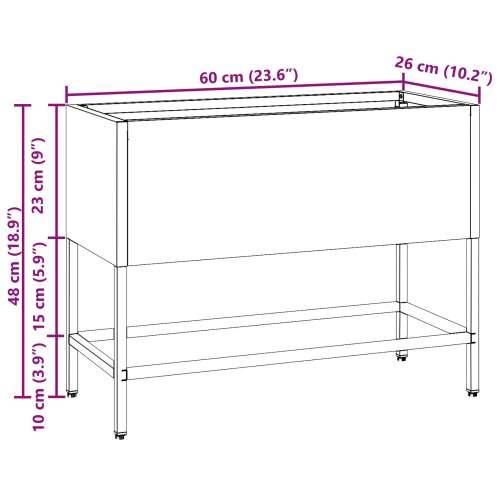 Podignuti vrtni gredica 60x26x45 cm Nehrđajući čelik Cijena