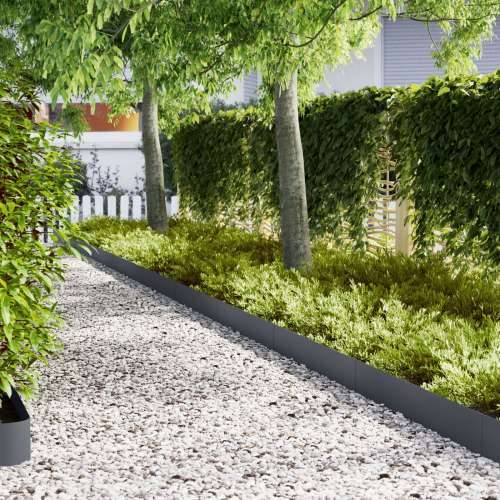 Ograde za travnjak 10 kom Antracit 100x0.5x20 cm Čelik Cijena