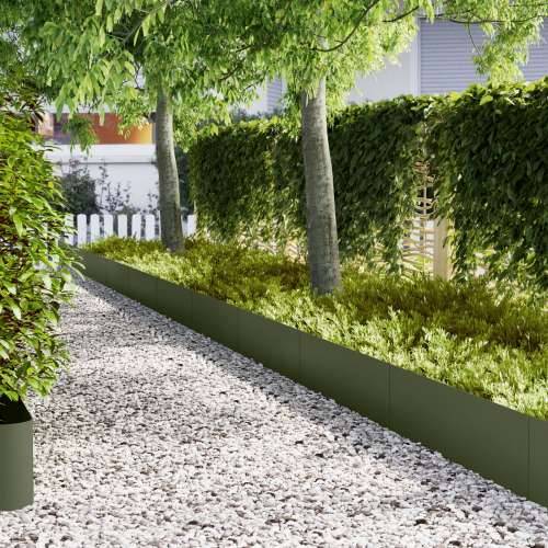 Ograda za travu 20 komada Maslinasta 100x0.5x30 cm Cijena
