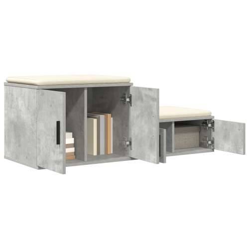 Kabinet za pohranu Betonski Sivi 127x41x40 cm Inženjerski Drvo Cijena