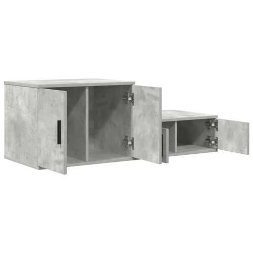 Kabinet za pohranu Betonski Sivi 127x41x40 cm Inženjerski Drvo Cijena