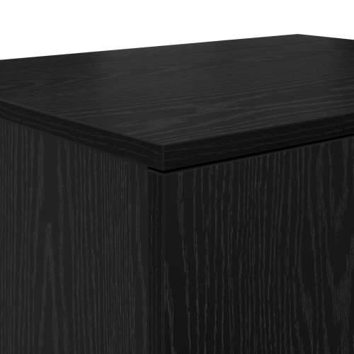 Crni ormar za pohranu 118x41x40 cm od konstruiranog drva Cijena