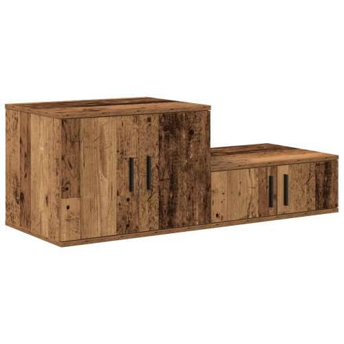 Ormar za pohranu od starog drva 118x41x40 cm - Drveni ormar za igračke Cijena