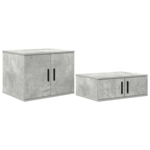 Ormar za pohranu betonske sive boje 108x41x40 cm od inženjerskog drveta Cijena