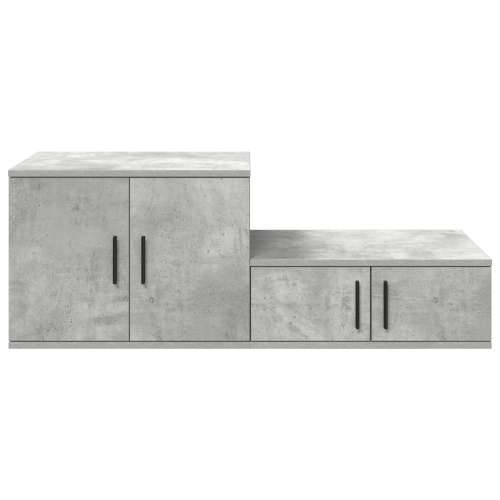 Ormar za pohranu betonske sive boje 108x41x40 cm od inženjerskog drveta Cijena