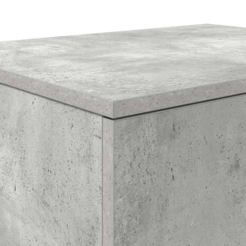 Ormar za pohranu betonske sive boje 108x41x40 cm od inženjerskog drveta Cijena