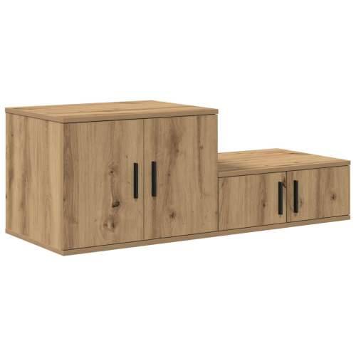 Ormar za pohranu u Artisan hrastu 108x41x40 cm od konstruiranog drveta Cijena