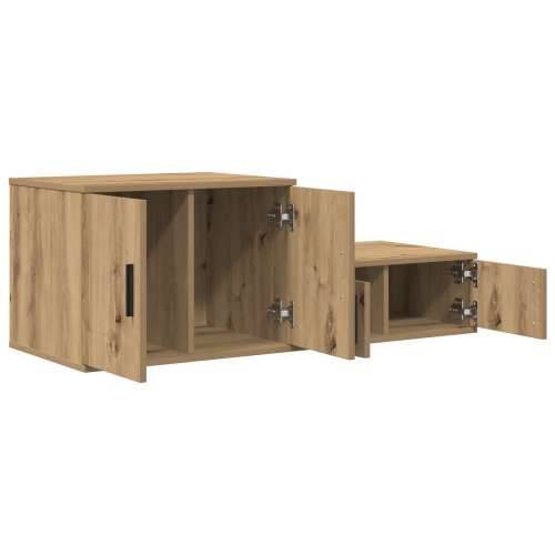 Ormar za pohranu u Artisan hrastu 108x41x40 cm od konstruiranog drveta Cijena
