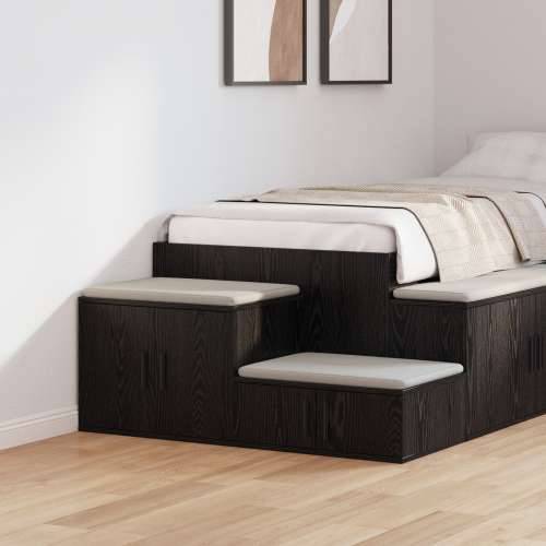 Ormar za pohranu crni 103x41x40 cm od konstruiranog drveta Cijena