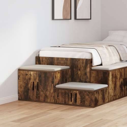 Kabinet za pohranu od dimljenog hrasta 103x41x40 cm, inženjersko drvo Cijena