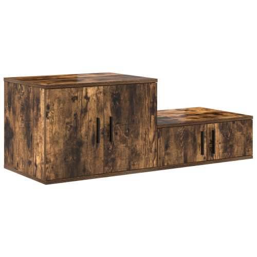Kabinet za pohranu od dimljenog hrasta 103x41x40 cm, inženjersko drvo Cijena