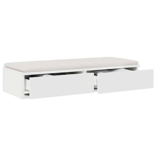 Ladice za krevet Bijela 100x36,5x16,5 cm od drva Cijena