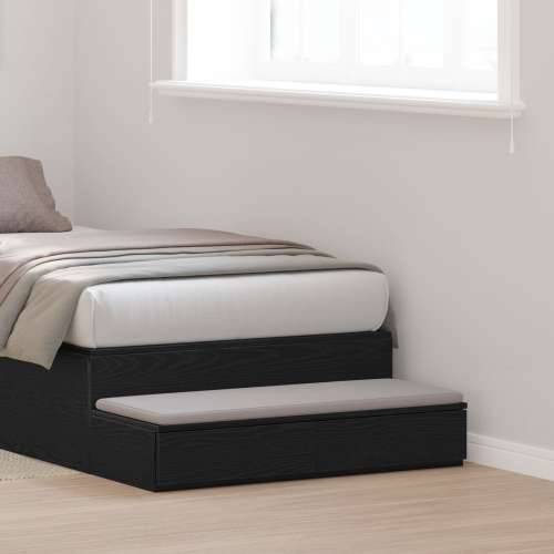 Ladice za krevet Crna 80x36,5x16,5 cm Konstruirano drvo Cijena
