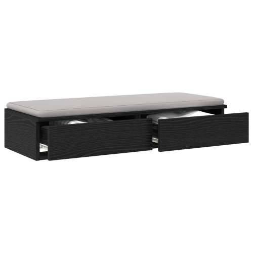 Ladice za krevet Crna 80x36,5x16,5 cm Konstruirano drvo Cijena