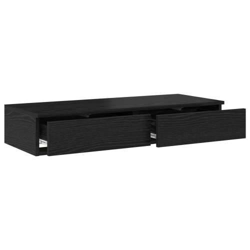 Ladice za krevet Crna 80x36,5x16,5 cm Konstruirano drvo Cijena