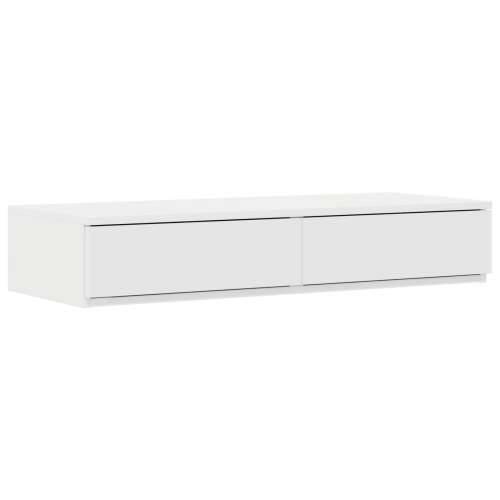 ladice za krevet bijele boje 90x36,5x16,5 cm napravljene od drvene ploče Cijena