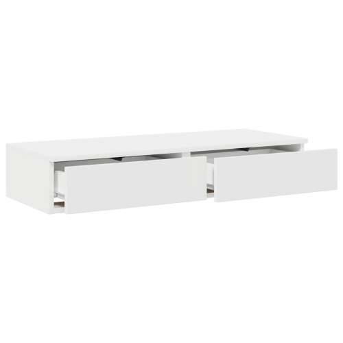 ladice za krevet bijele boje 90x36,5x16,5 cm napravljene od drvene ploče Cijena