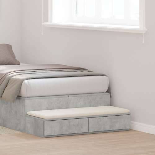 Ladice za krevet Betonska siva 90x36,5x16,5 cm od konstruiranog drva Cijena