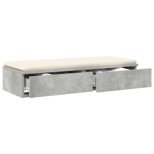 Ladice za krevet Betonska siva 90x36,5x16,5 cm od konstruiranog drva Cijena