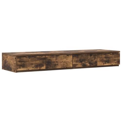 Ladice za krevet Dimljenog hrasta 120x36,5x16,5 cm Konstruirano drvo Cijena