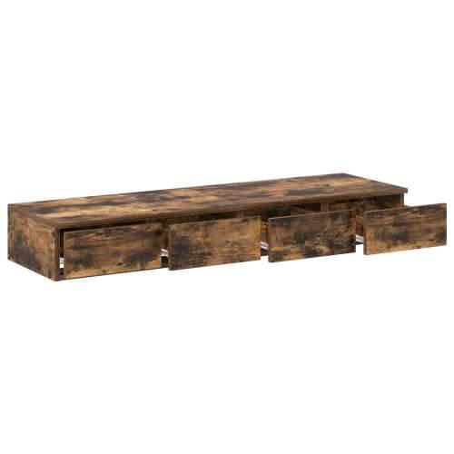 Ladice za krevet Dimljenog hrasta 120x36,5x16,5 cm Konstruirano drvo Cijena