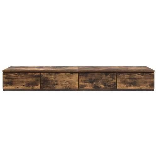 Ladice za krevet Dimljenog hrasta 120x36,5x16,5 cm Konstruirano drvo Cijena