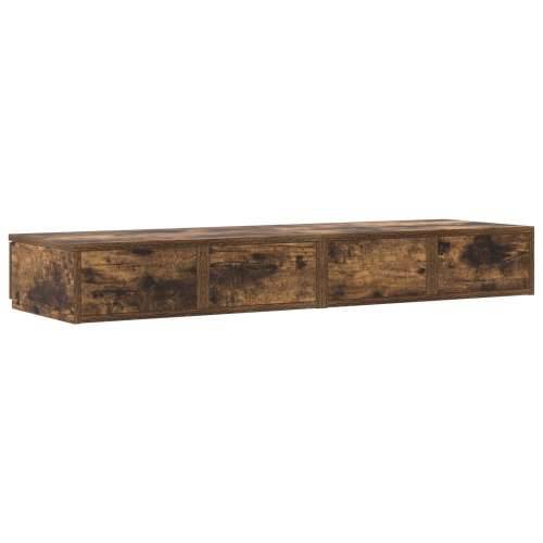 Ladice za krevet Dimljenog hrasta 120x36,5x16,5 cm Konstruirano drvo Cijena