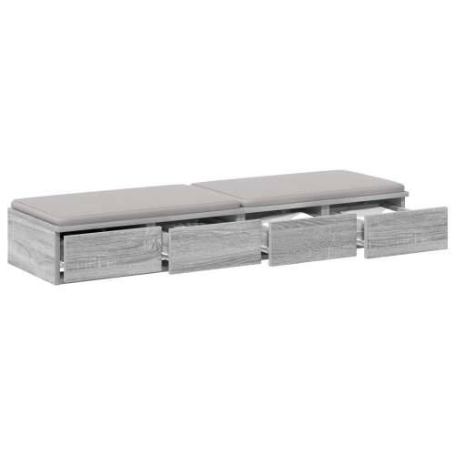 Krevet s ladicama Siva Sonoma 120x36,5x16,5 cm Konstruirano drvo Cijena