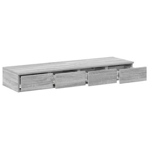 Krevet s ladicama Siva Sonoma 120x36,5x16,5 cm Konstruirano drvo Cijena
