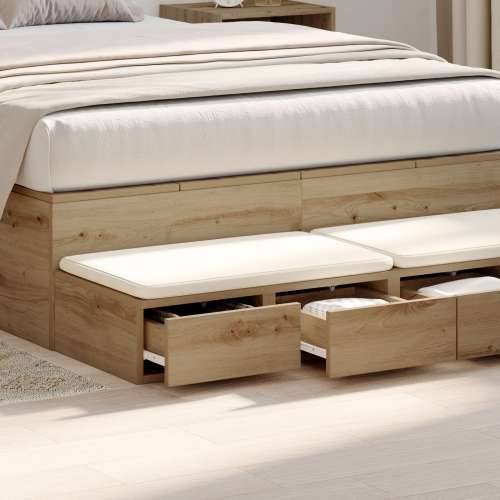 Ladice za krevete Artisan Oak 120x36,5x16,5 cm Konstruirano drvo Cijena