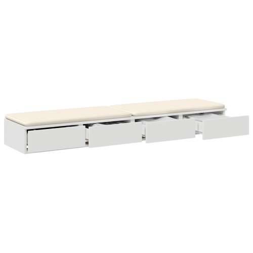 Noćni ormarić Bijeli MDF 140 x 36.5 x 16.5 cm Noćni ormarić Cijena