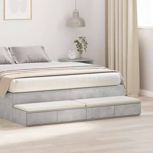 Noćni ormarići Betonski sivi Konstruirano drvo 160 x 36.5 x 16.5 cm Cijena