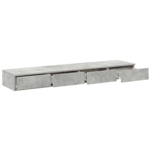 Noćni ormarići Betonski sivi Konstruirano drvo 160 x 36.5 x 16.5 cm Cijena