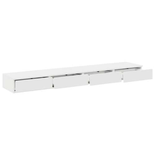 Ladice za krevet bijele boje 180x36,5x16,5 cm od konstruiranog drva Cijena