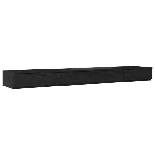 Ladice za krevet Crna 180x36,5x16,5 cm od inženjerskog drva Cijena