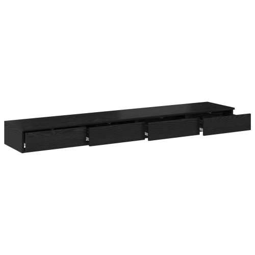Ladice za krevet Crna 180x36,5x16,5 cm od inženjerskog drva Cijena