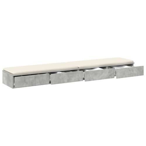 Ladice za Krevet Betonska Siva 180x36,5x16,5 cm Konstruirano drvo Cijena