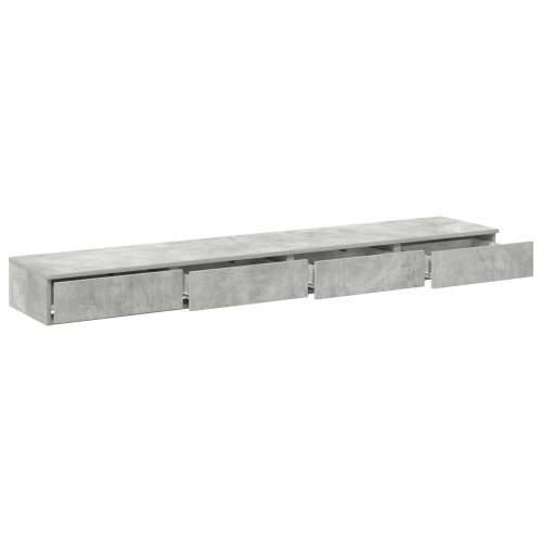 Ladice za Krevet Betonska Siva 180x36,5x16,5 cm Konstruirano drvo Cijena
