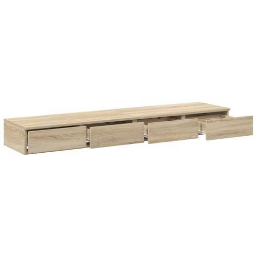 ladice za krevet Sonoma hrast 135x36,5x16,5 cm - proizvedeno od drvenih vlakana Cijena