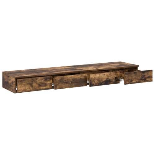 ladice za krevet od dimljenog hrasta 135x36,5x16,5 cm od kompozitnog drveta Cijena